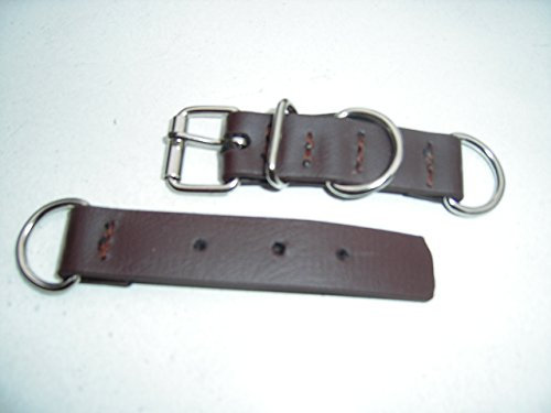 MJH Halsband Verschluss/Adapter verstellbar 25mm breit braun