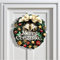 40cm Türkranz Weihnachten, Weihnachtsgirlande Künstlicher mit Kugel, Beeren und Tannenzapfen Bauernhaus Wandkranz für Karmin Fenster Weihnachten (Krawatte)