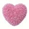 Rosenherz - Valentinstagsgeschenk Ehefrau, Herz, Rosenstrauß, Blumenstrauß, Geschenk für Freundin, Geburtstagsgeschenk, Muttertag Muttertagsgeschenk (von Partygeschenke24) (Rosa)