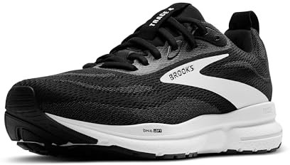 Brooks Herren Trace 4 Sneaker, Schwarz Grau Weiß, 44.5 EU