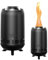 ONLYFIRE OUTDOOR LIVING tragbare Feuerstelle mit Tragetasche, raucharme Feuerstelle für den Außenbereich, Camping, Heckklappe, Terrasse, Hinterhof, Lagerfeuer, Holzkamin, Edelstahl, Schwarz, rund