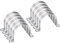 sourcing map 5pcs 3 1/8 Inch 80mm Conduit Clamps, M80 U Tube Pipe Clamp, Stainless Steel Rigid Pipe Strap, U Shaped Bracket with Two Hole for Pipe Tube Hose Wire Cord,Thick