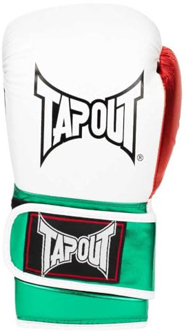 Tapout Boxhandschuhe aus Kunstleder (1Paar) Papito White/Green/Red 16 oz