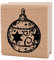 NEWSTAMPS Stempel Weihnachtskugel filigran Motivstempel aus Holz & Gummi zum Karten und Geschenke basteln, Holzstempel für Weihnachten, Weihnachtskarte, Advent, Scrapbook, Textilstempel, Deko, Freunde