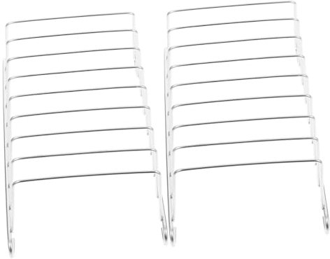 Veemoon 2stücke Teiliges Air Fryer Rack Aus Edelstahl Back Toastgestell Für Heißluftfritteuse Multifunktionales Zubehör Für Backen Rösten Und Lebensmittelvorbereitung