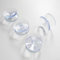 EasyByMall Ganci trasparenti su entrambi i lati, confezione da 10 ventose, progettati per applicazioni fluide (20 mm)