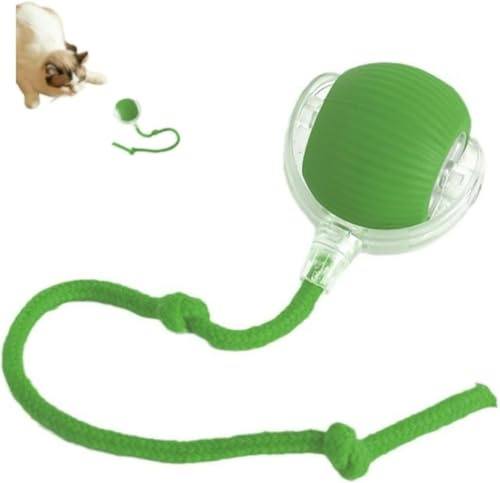 ILESTDG Hixfy Interactive Pet Ball Power - Magic Für Katzen Hunde, Interaktives Katzenspielzeug Hundespielzeug (1Grün)