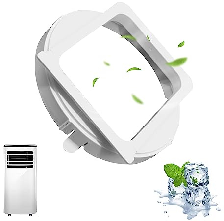 Klimaanlage Abluftschlauch Adapter,Klimaanlagen Abgasschlauchkupplung,Tragbare Klimaanlage Quadratisch Rund Schnittstelle,130mm innen/150mm außen,Abgasschlauchanschluss Zubehör für Mobile Klimaanlage