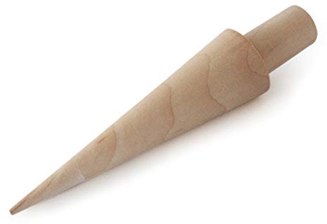 Hölzerne Eiskegelform Ei Roll Omelett Waffel Roller Backbacken