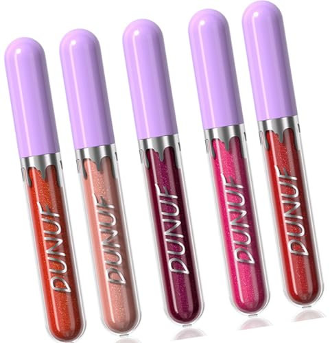 Diamonds Glitzerte Lipgloss Set Dauerhafte Höhen Leuchten Schimmer Flüssiger Lippenstift Set Feuchtigkeitsspendende Feuchtigkeits Lipgloss Set