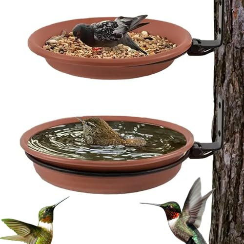 Vogel Futterhaus, Vogel Trinkstation, Außendeko 2 Stück Futter- Und Wasserschalen Für Garten Balkon