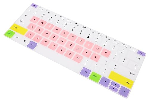 SHINEOFI Silikon Tastaturschutz Ultrathin Keyboard Cover für Notebook Staubschutz Abwaschbar Langlebig Kompatibel mit Deutscher Tastatur Bunte Farboptionen