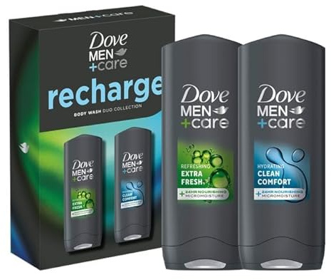 Dove Men+Care Body Wash Gift Set 2 Piece - Recharge GIFT HAMPER CHRISTMAS BIRTYDAY