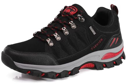 VLOOKST Scarpe da Escursionismo Uomo Arrampicata Sportive All'aperto Traspiranti Trekking Sneakers,8018 Nero,39 EU