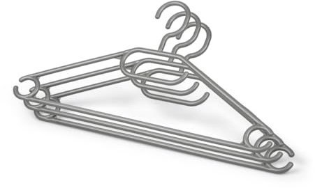 NÖLLE PROFI BRUSH 8445005 Kunststoff-KleiderbGel, Silber