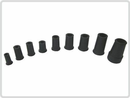 Stockkapsel, Gummikapsel, Gehstockgummi, Ersatzgummi versch. Größen, Farbe schwarz (10 mm)