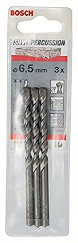 Bosch Professional 3x Betonbohrer CYL-3 (für Beton, Ø 6,5 x 60 x 100 mm, Zubehör Schlagbohrmaschine)