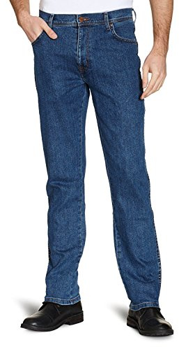 Wrangler Herren Jeans Hoher Bund W121K420D, Gr. 44/34, Blau (lightstone 20D)