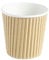 We Can Source It Ltd - 500 x 4oz Ripple Brown Kraft Paper Cups - Strong 3-PLY Disposable Insulated Coffee Cups - Leak-Proof Recyclable Drinking Cups for Hot Drinks, Tea, Coffee and Beverages