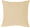 Kissenbezug 50x50 cm Champagner mit Reißverschluss Struktur Leinenoptik Kissen für Sofa Wurfkissen