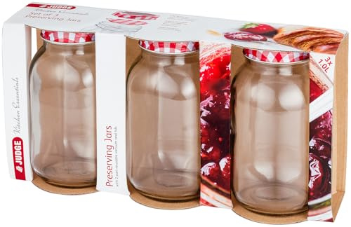Judge Kitchen, 3 Piece Preserving Jar Set, 1L