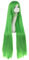MapofBeauty 100cm/ 39 Pouce Moyen Droit Femmes Droit Perruques (Vert)