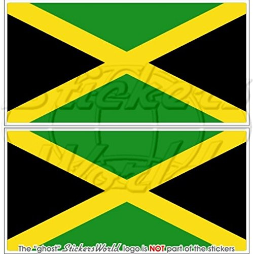 Jamaica Jamaika Flagge Karibik 109,2 cm 110) Bumper Sticker, Aufkleber Vinyl X2