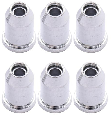 Musiclily Vintage Gitarre String Ferrules Saitenhülsen Saitenhülsen für E-Gitarre, Chrom