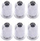 Musiclily Vintage Gitarre String Ferrules Saitenhülsen Saitenhülsen für E-Gitarre, Chrom