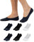 CALZITALY PACK 6-12 Paia Salvapiedi Unisex, Pedalini In Cotone, Fantasmini Scollati Uomo e Donna, Calzini Invisibili | 35-38, 39-42, 43-46 | Calzetteria Italiana (43-46, 2 Bianco + 2 Nero + 2 Blu)