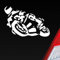 Hellweg Druckerei Motorrad Mopped Biker Moped Auto Aufkleber Sticker Heckscheibenaufkleber