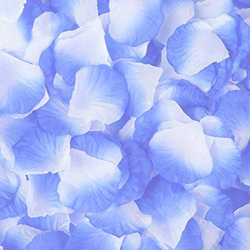 Künstliche Rosenblätter für Hochzeit - Blüten Rosenblüten Blumen Deko Party Blätter Rose Braut Set Stück Blumenmädchen Heiratsantrag Liebe Romantik für Heiratsantrag Love Altar Dekoration Kerze Rot