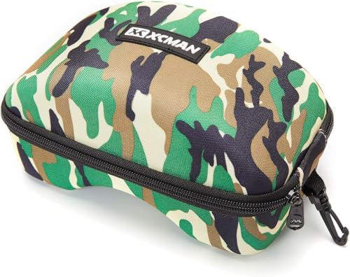 XCMAN Robuste Skibrillenhülle aus EVA, passend für alle Formen und Größen (JUNGLE CAMO)