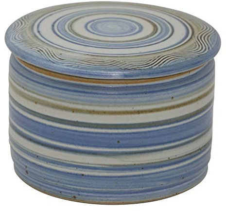 Mantequillera de cerámica fría por agua, con forma de cilindro, aprox. 250 g de mantequilla, SYN Z-G