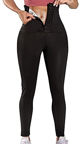 Yokbeer Damen Bauchweg Leggings | Figurformende Body Shaper Kompressionsleggins | Bauch Weg Shaping Leggins Hose Schwarz (Size : 3XL)