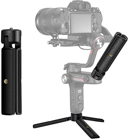 EaxanPic Poignée étenduetrépied 2 en 1 pour stabilisateur de cardan, support de trépied de table et poignée pour DJI RoninS, Zhiyun WEEBILL, Zhiyun Grue, trépied de bureau pour appareils photo