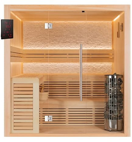 AWT Sauna E1812B Pinienholz/200x180/9kW Cilindro