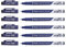 PILOT Fineliner Frixion Filzstifte, abwischbar, Schwarz, 6 Stück