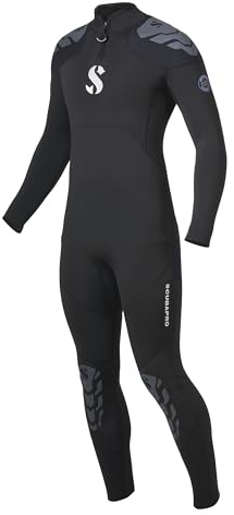SCUBAPRO Everflex Yulex Herren Tauch-Neoprenanzug, Dampfgarer, 3/2 mm, reines Design-Konzept mit vertikalem Reißverschluss hinten, aus pflanzlichem Schaumstoff und Diamant-Span-Innenfleecefutter,