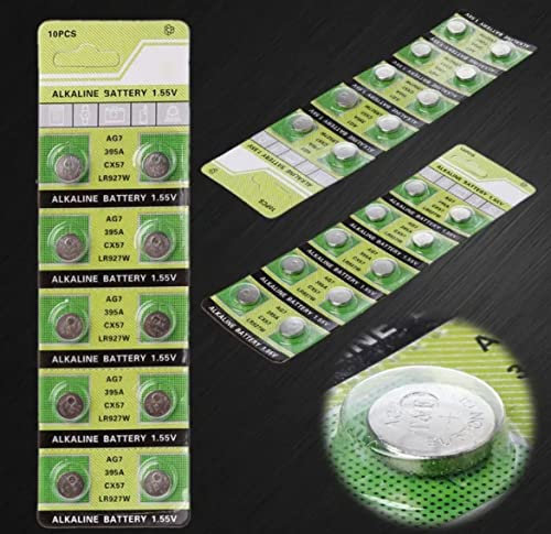 AG7 X 10 T&E LR927 LR57 395 399 SR927W SR57 ALKALINE Calculator Watch BATTERY