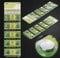 AG7 X 10 T&E LR927 LR57 395 399 SR927W SR57 ALKALINE Calculator Watch BATTERY