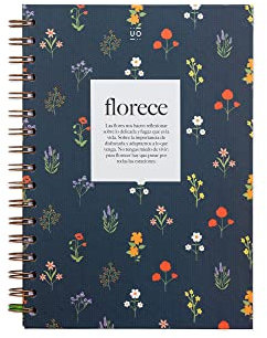 UO Notizbuch A5, Florece, Hardcover, 200 Seiten, Spiralbindung (15 x 22 cm)