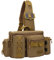 Mehrzweck Angeln Tasche mit Rutenhalter, Angeltasche Umhängetasche Angelrucksack für Angelrolle Köder Gerät, Braun