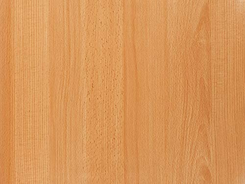 DecoMeister Papel Adhesivo Efecto Madera Haya Roja Lámina Autoadhesiva Para Muebles Vinilo Decorativo Para Forrar Pegatina Para Cocina Mesa Encimera Pared Armario En Rollo 67,5 x 50 cm