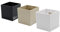 KalaMitica - Lot de 3 cubes magnétiques 6,5 cm - Noir, ivoire, blanc - Boîtes de rangement ou porte-pots magnétiques avec aimant puissant pour tableaux magnétiques muraux