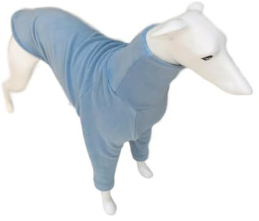 VOODUE hundemantel Whippet-Mantel, Italienischer Windhund, Whippet-Kleidung, vierbeiniger, Dicker Hundemantel, Fleece, warme Windhund-Kleidung (Color : Light blue1, Size : M)