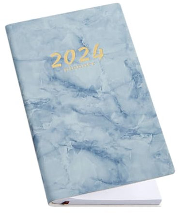 HOODANCOS Tragbares Planer-notizbuch für Den Englischen Akademischen Planer 2024. Einfaches Modisches Erscheinungsbild. Hohe Haltbarkeit. Verformt Sich Nicht Leicht.