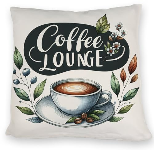 speecheese Coffee Lounge Kissen Perfekt für entspannte Kaffeepausen - gemütliches Lounge-Kissen für heißen Getränkegenuss in jedem Raum
