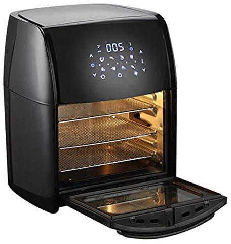 Friggitrice con display digitale da 12 litri per cucinare a basso contenuto di olio Friggitrice ad aria sana Cottura a bassa temperatura Completamente regolabile Nero1-12L (Nero1 12L) (Nero1 12L)
