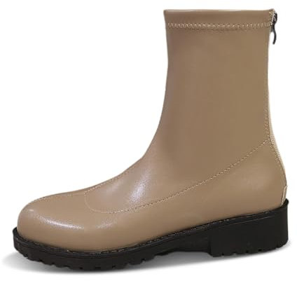 Stivali Pelle Donna Stivali Donna Texani in Pelle Anfibi Uomo Stivali Estivi Donna Bassi Bianchi Stivali Bassi Donna Stivaletti Donna Estive Bianco Boots Grosso Plateau Borchie